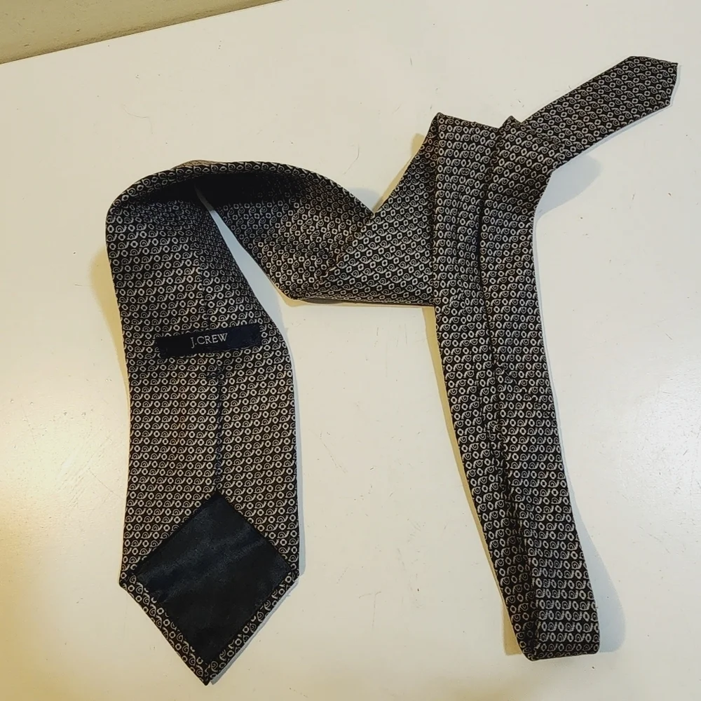 J. Crew Printed 100% Silk Neck Tie